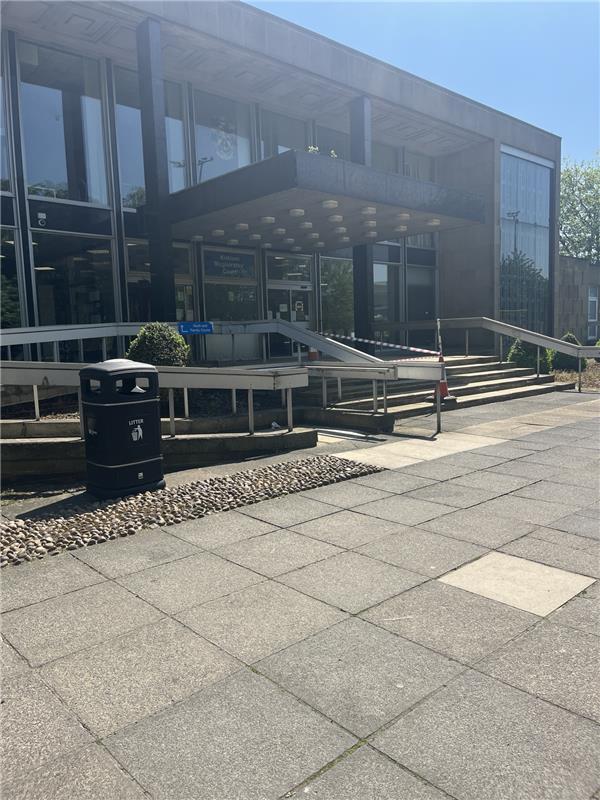View of Huddersfield magistrate court