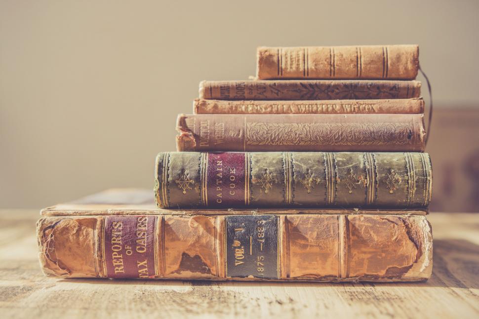 A Pile Of Old Books