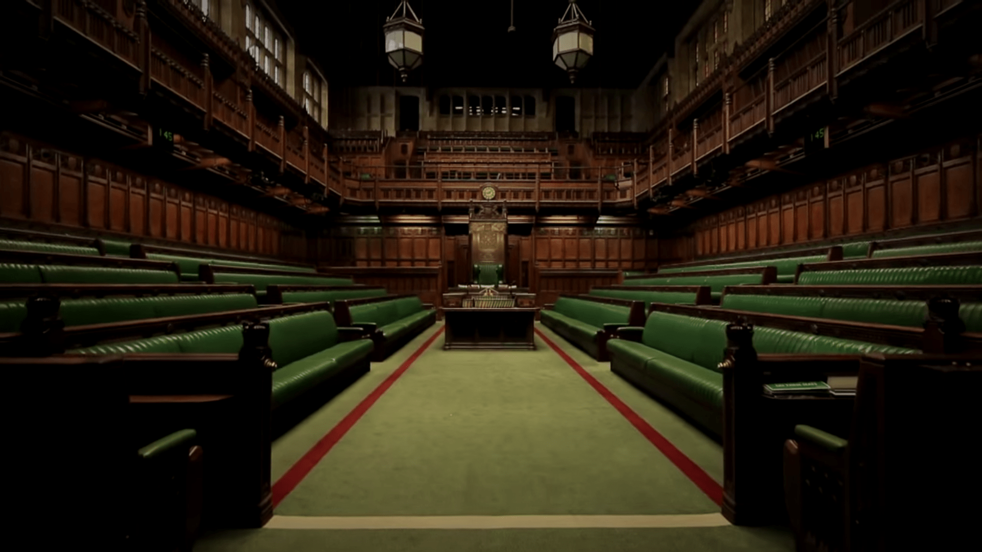 Empty Chamber In The House Of Commons