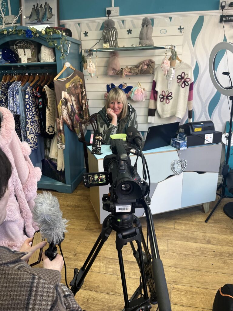 Donna from Prima Donna Boutique in Brighouse / Images - MediaHud (via Thomas Melia and Seynabou Ndour)