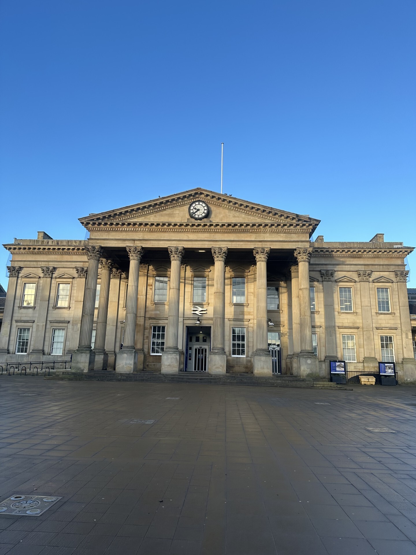 Graphic announcing a £45 billion Northern Powerhouse Rail upgrade connecting major cities.