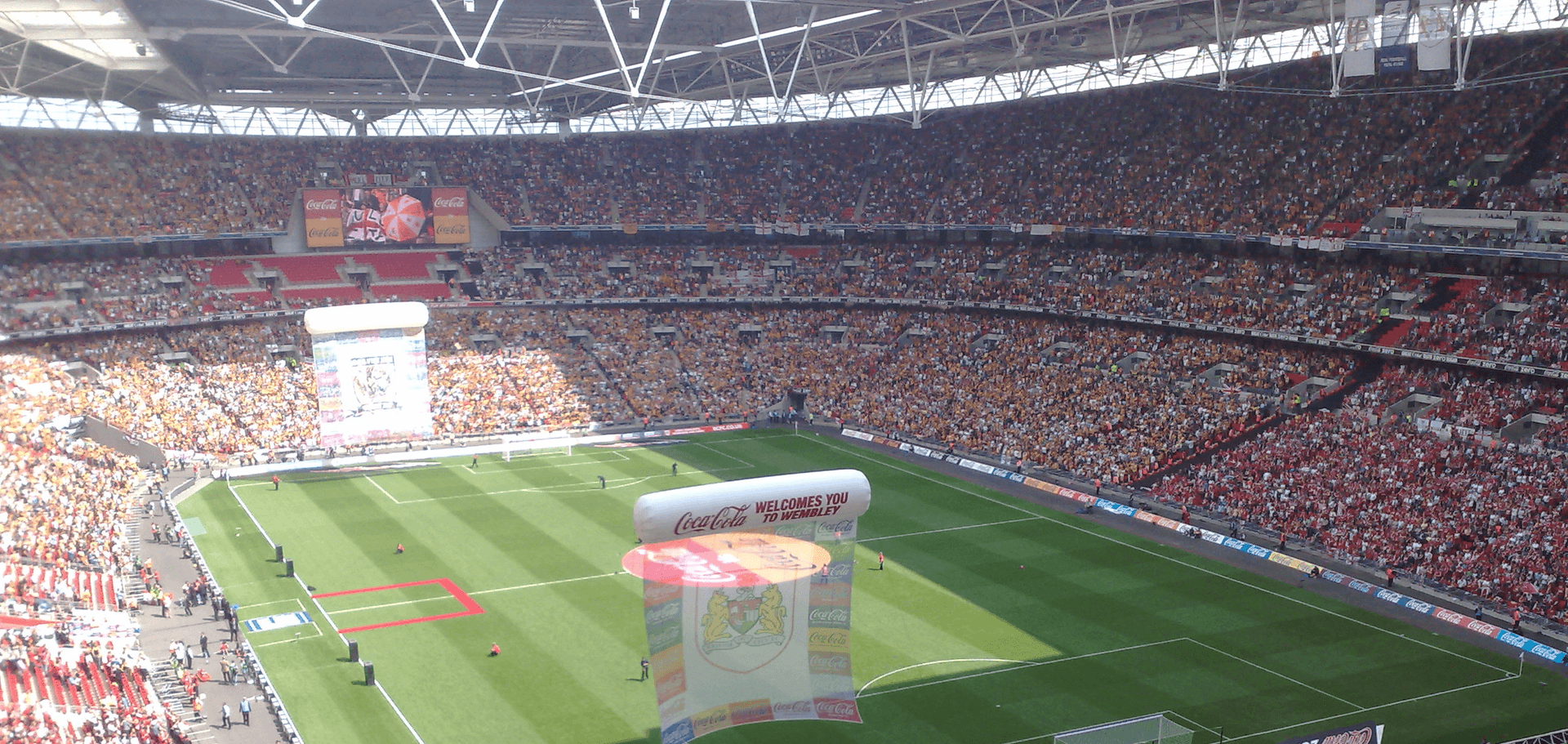 Picture of Hull City fans at Wembley